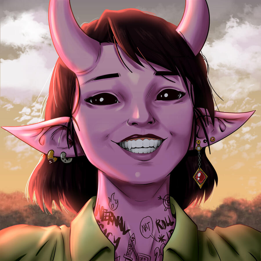 Tiefling smile